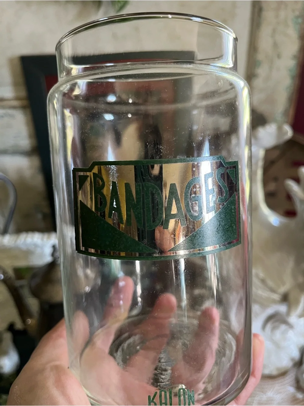 Vintage Kalon by Profex glass medical apothecary jar